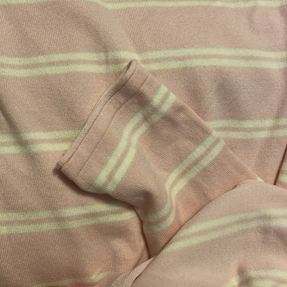 J. McLaughlin women’s‎ Lg. Modal blend SOFT L/S pink & cream stripe pullover top - Picture 10 of 11